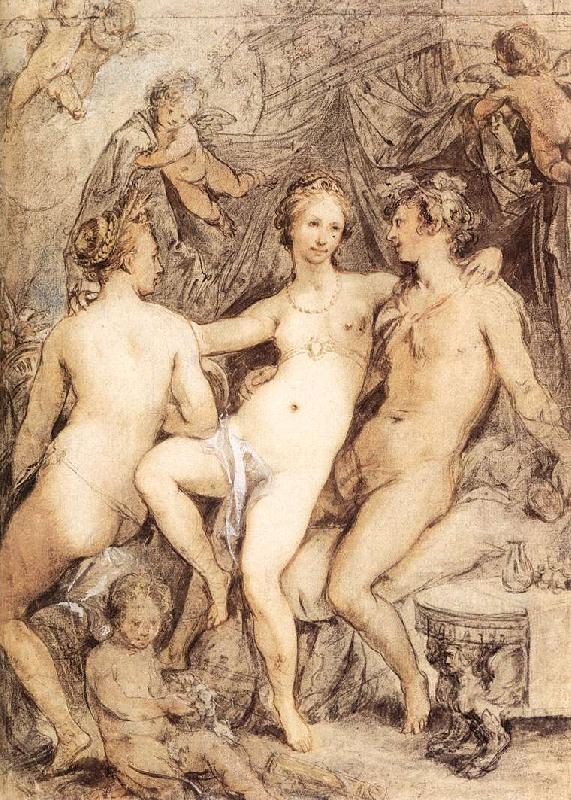 GOES, Hugo van der Venus between Ceres and Bacchus dsg Germany oil painting art